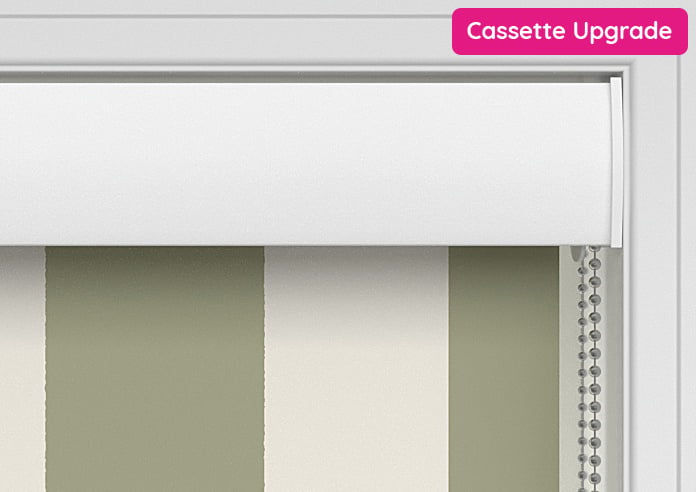 Cowes Stripe (Blackout), Stone Moss - Roller Blind - Image 8